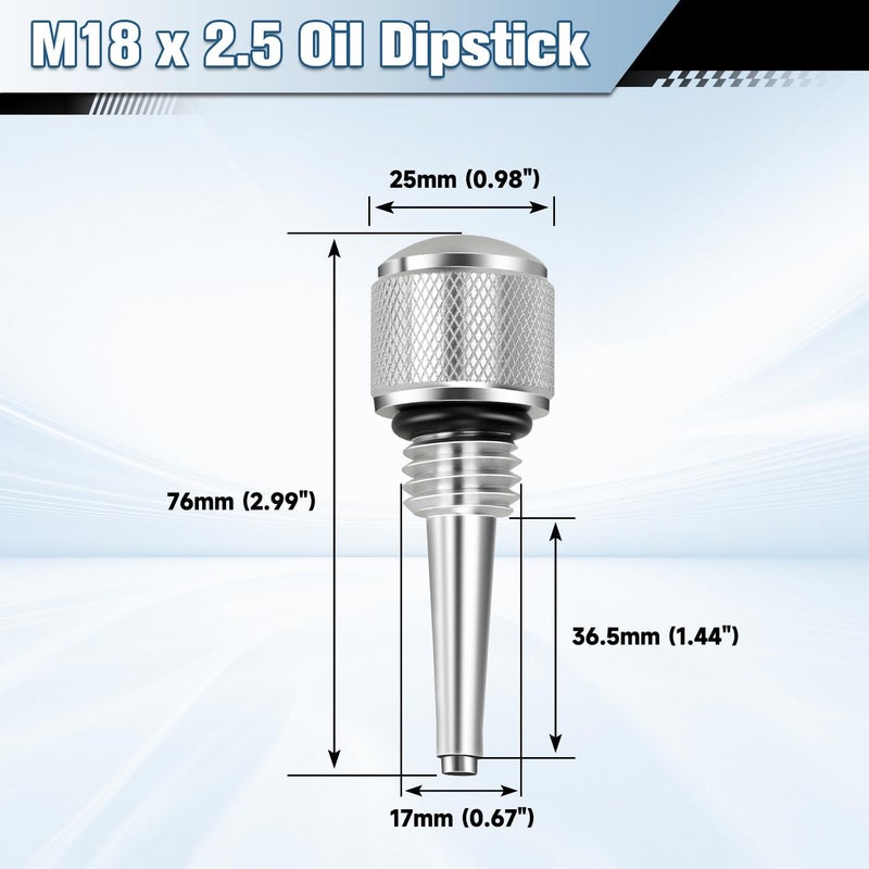 XIKOBY 55201 Magnetic Oil Dipstick Compatible with Westing-House Power-Horse Inverter Generator Predator 212 196cc Engine Coleman CT200U BT200X Mini Bike Replacement Parts (Silver, Red, Black) - Image 4